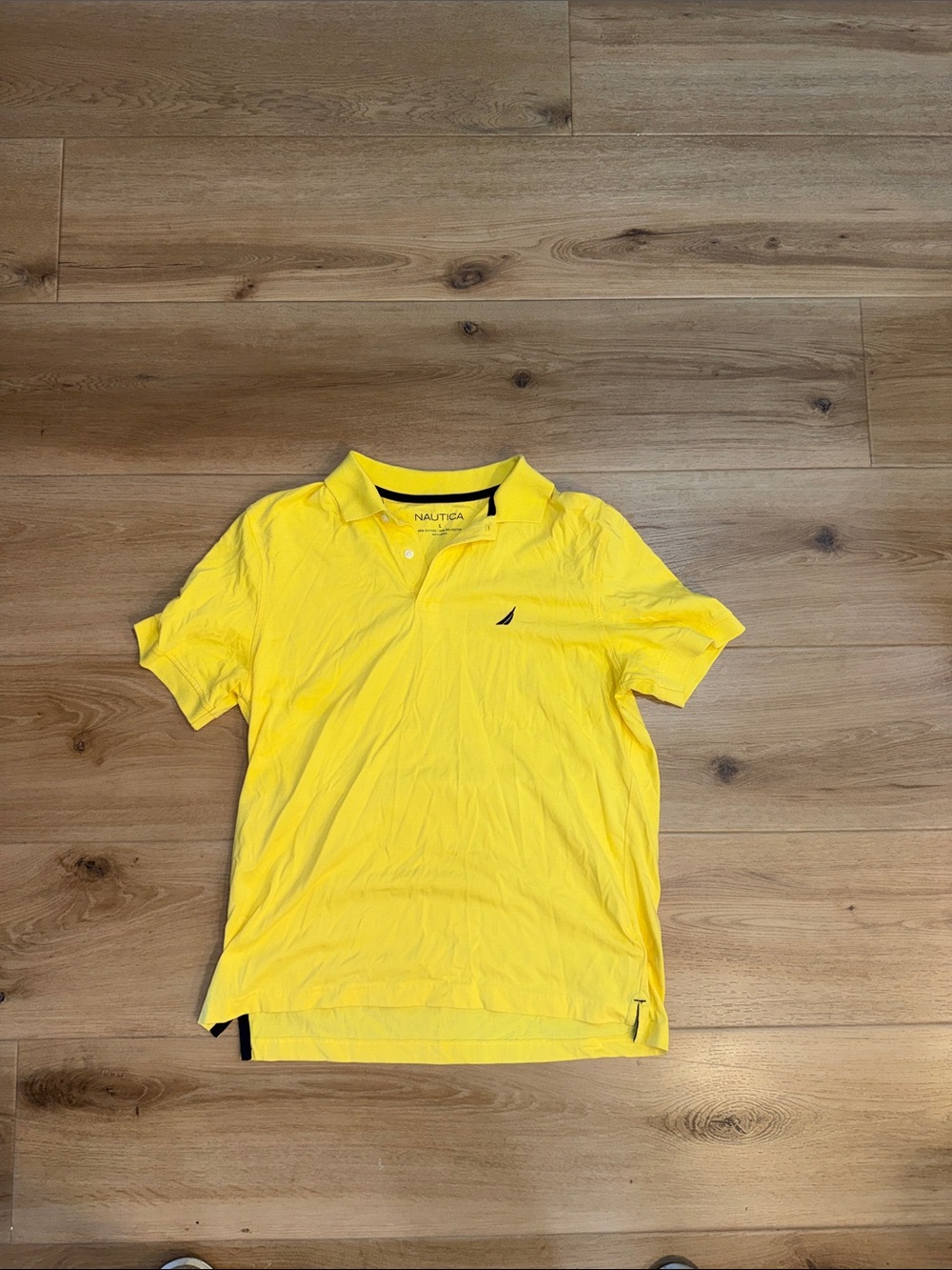 Nautica Men's Bright Yellow Polo Shirt